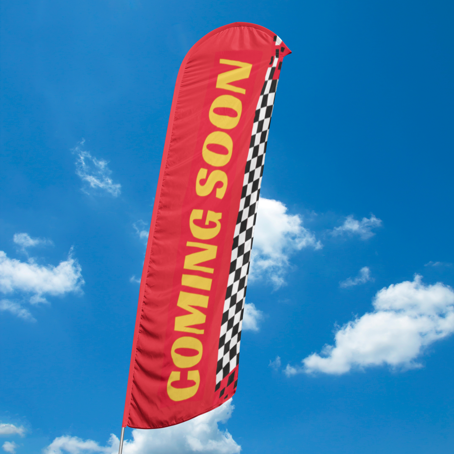 Coming Soon - Blade Flag Red & Yellow - 13 Ft.