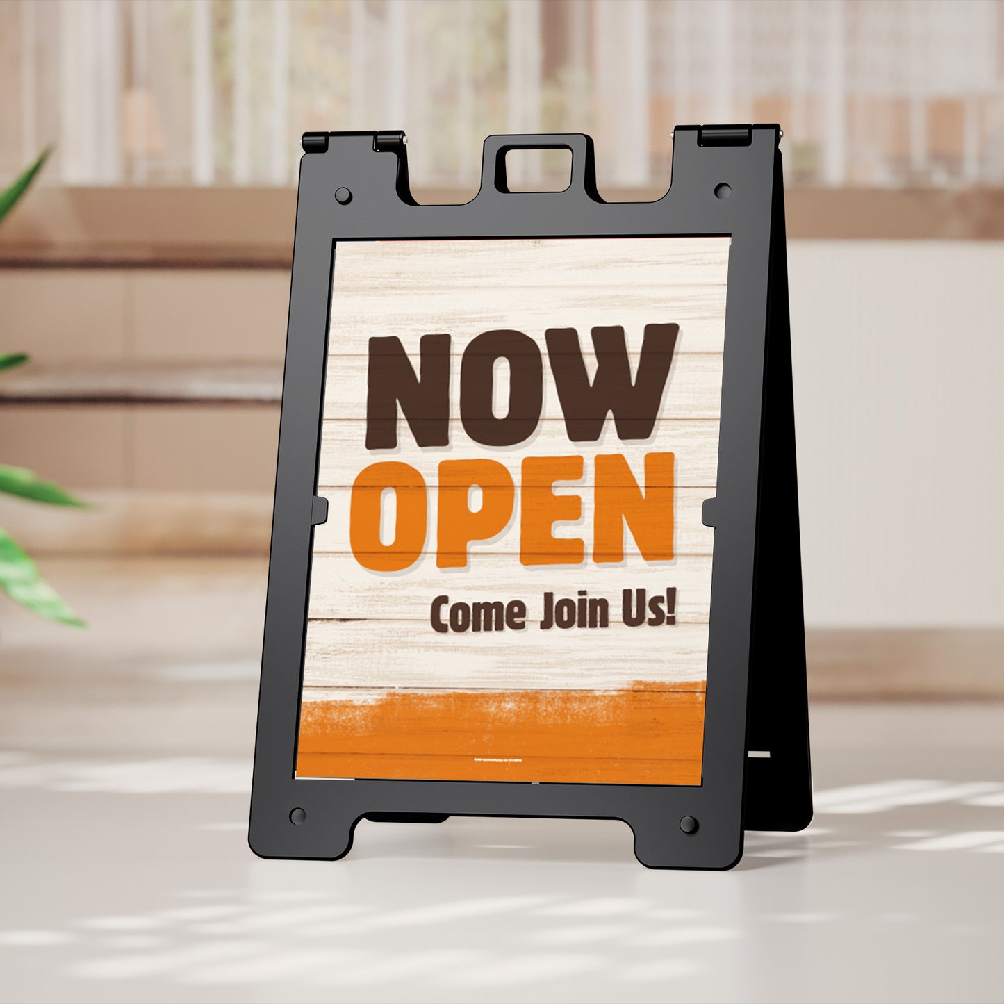 Now Open - A-Frame Insert