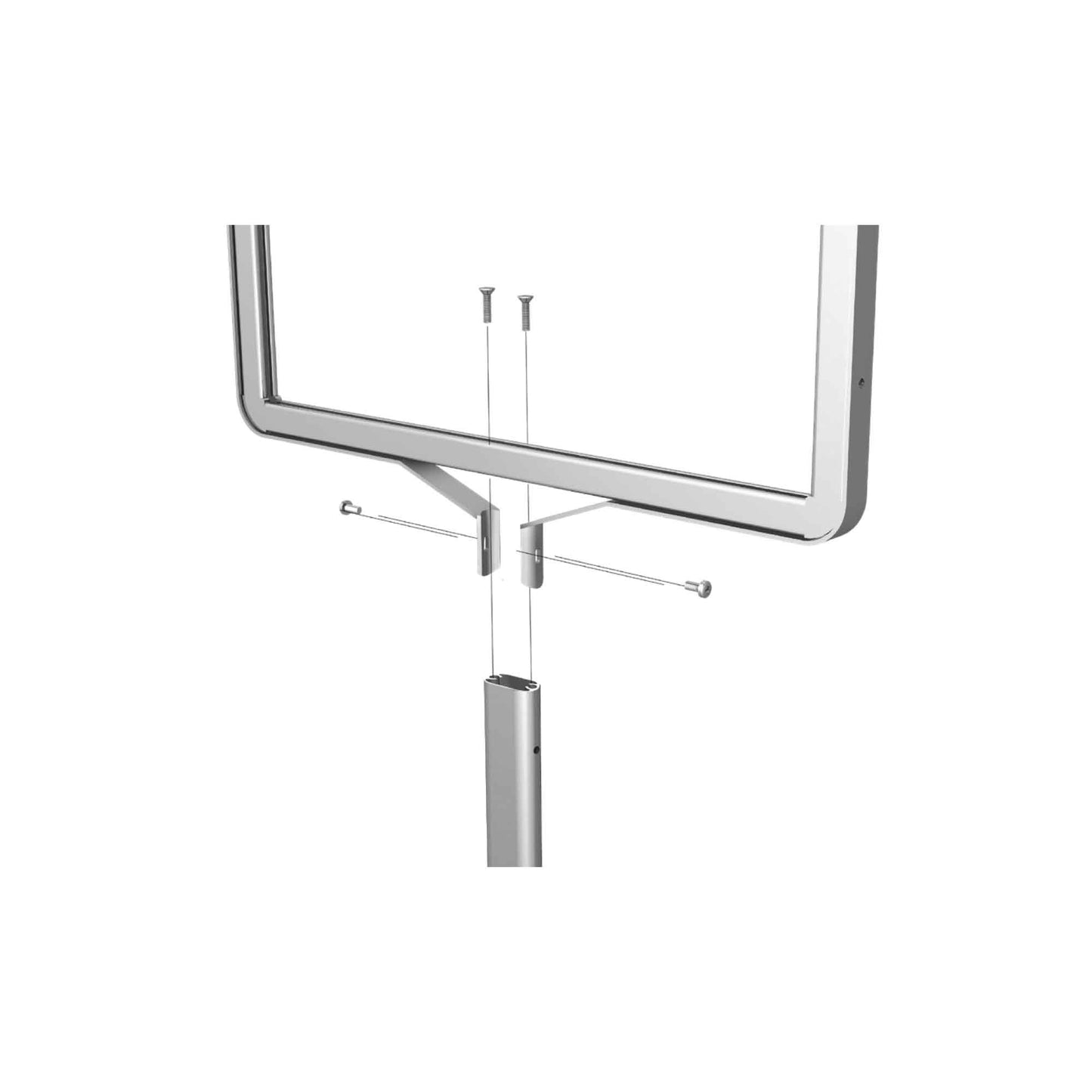 Floor Stand Hardware, Aluminum - 24 in. x 36 in. frame