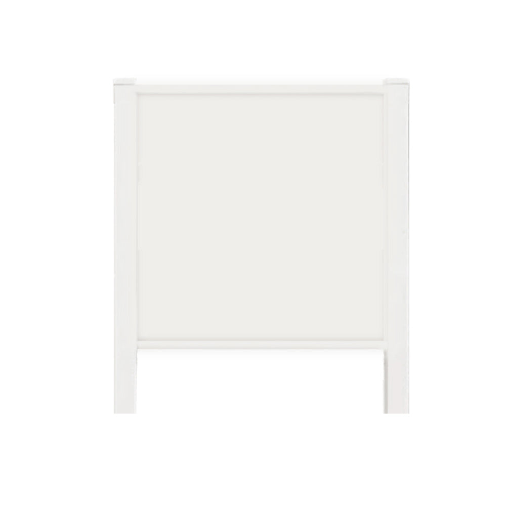 White Vinyl Frame - Hardware