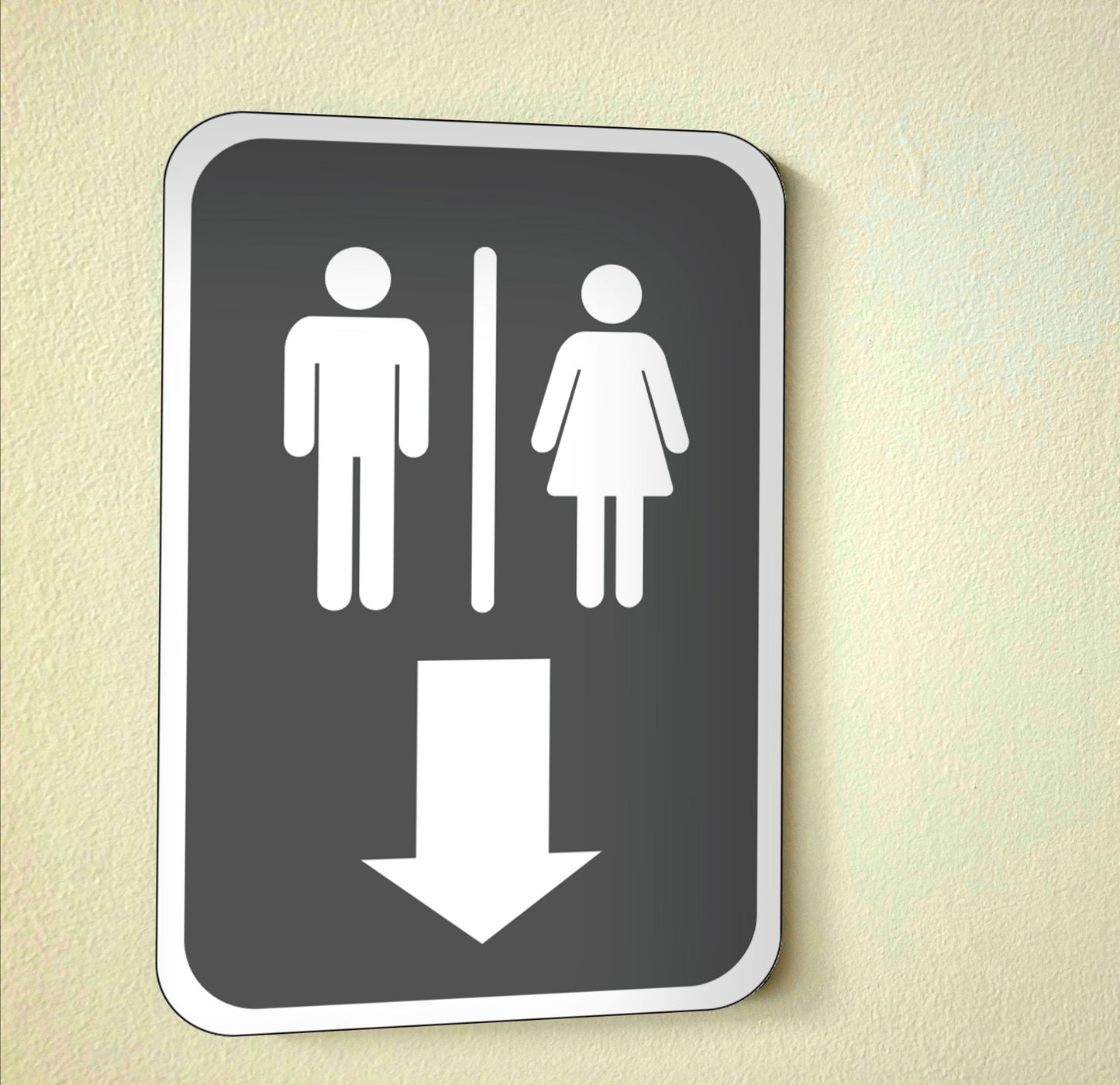 Mens And Womens Restroom Down - Sign 12 In. X 18 In.