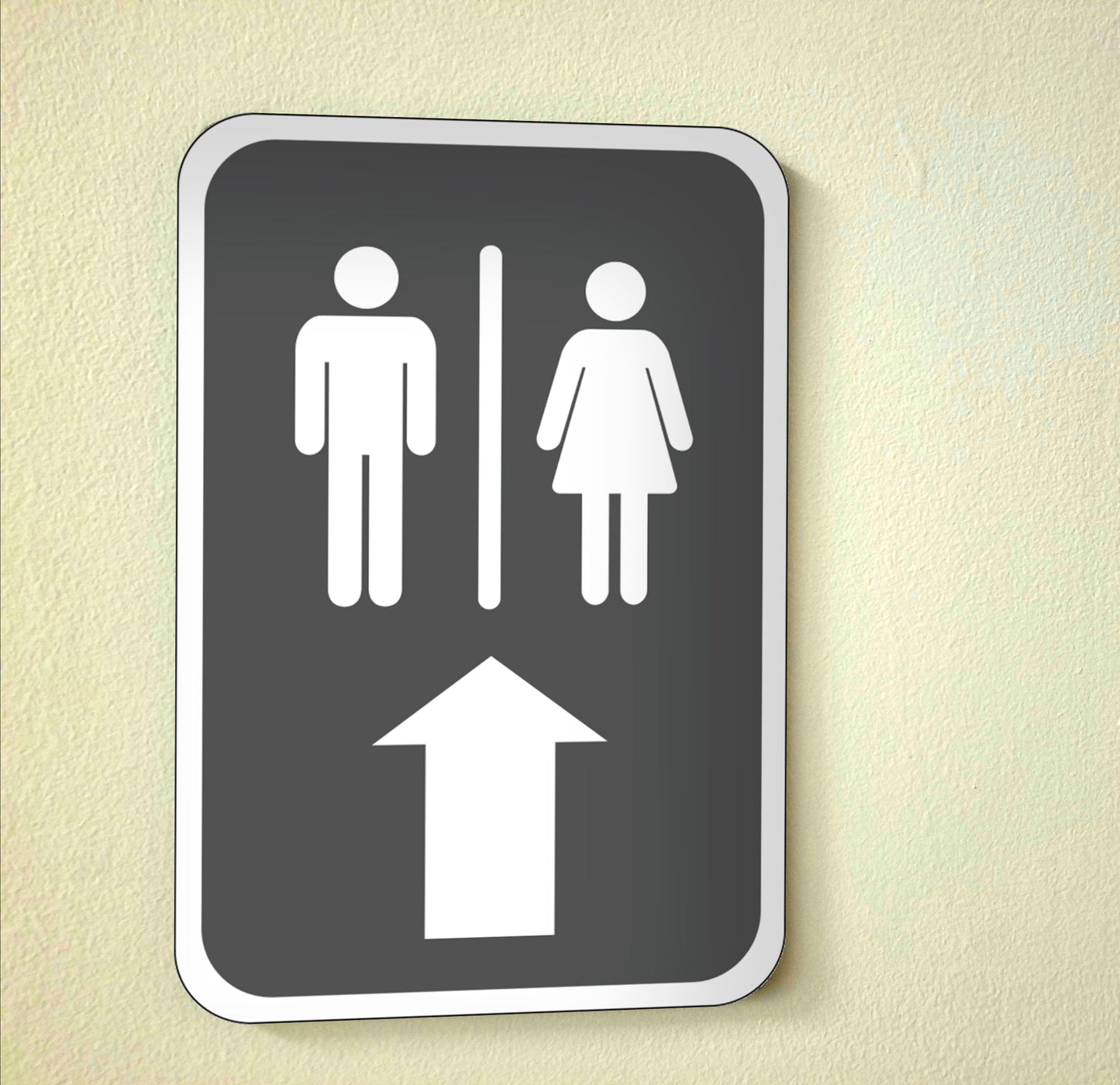 Men's And Women's Restroom Up - Sign 12 In. X 18 In.