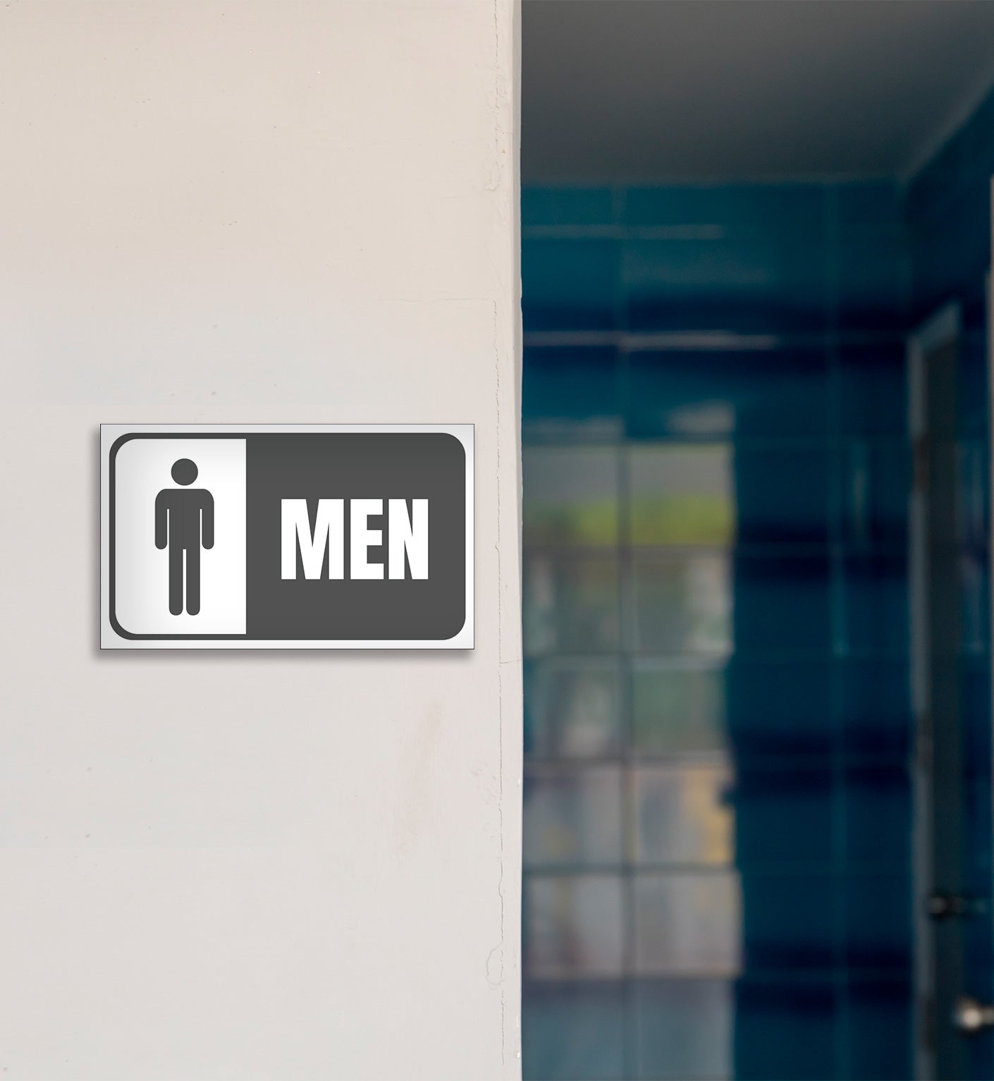 Men's Restroom - Sign 20 In. X 12 In.