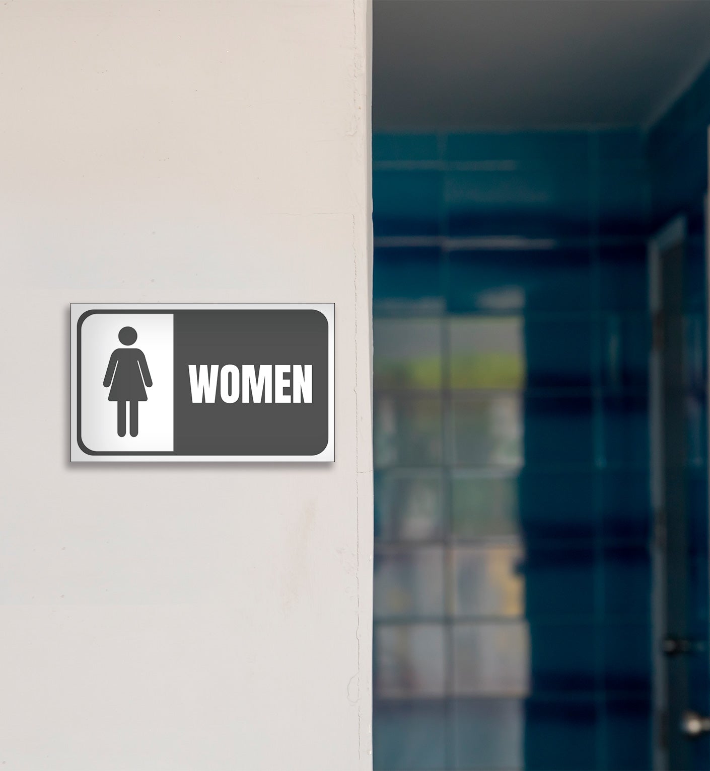 Womens Restroom - Sign 20 In. X 12 In.