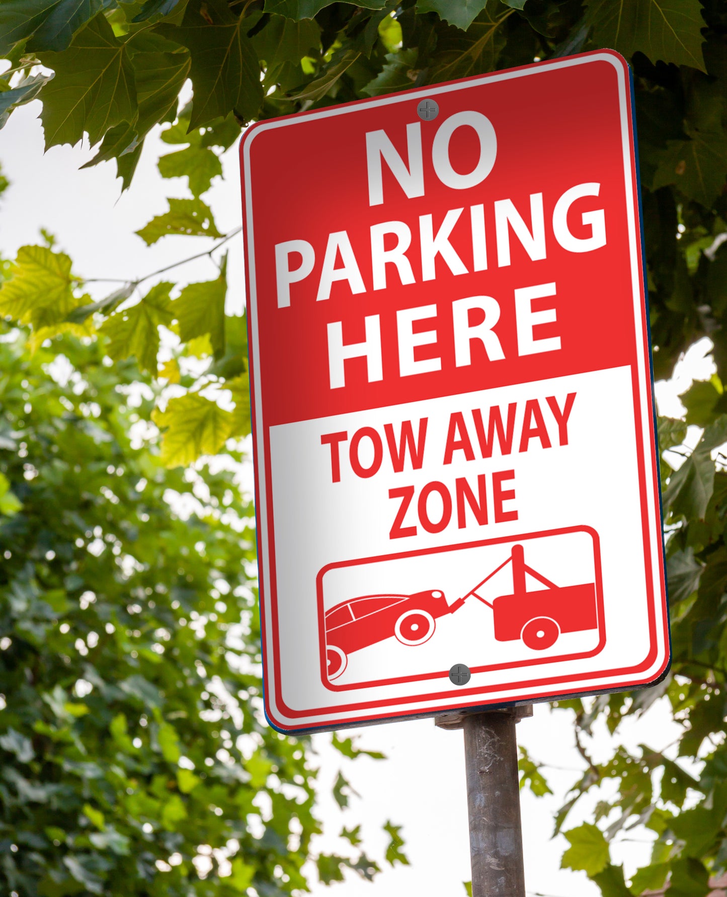 No Parking Here Tow Away Zone - Sign 12 In. X 18 In.