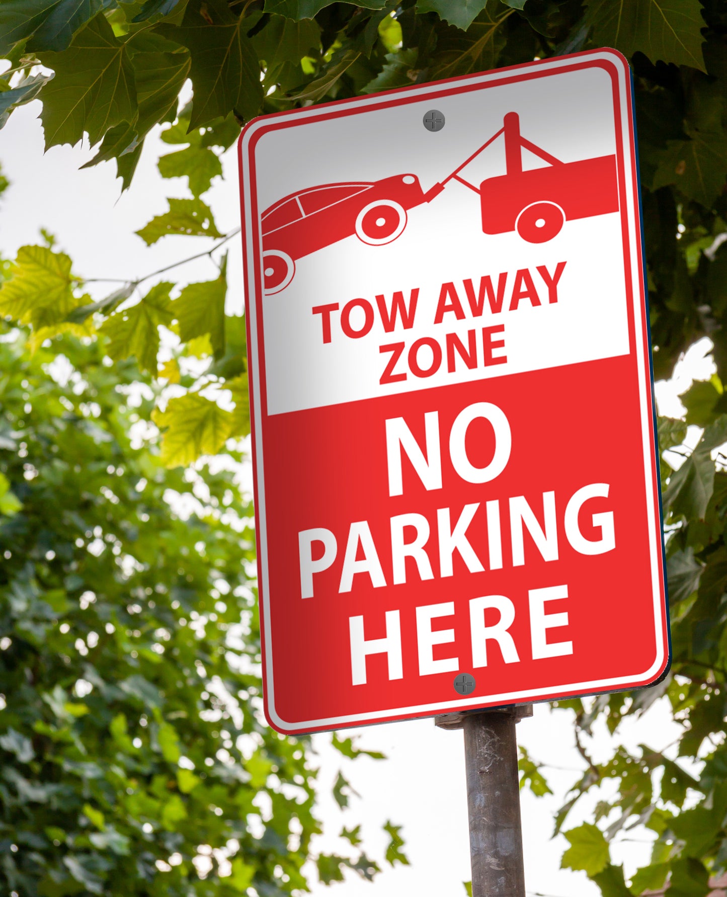 Tow Away Zone No Parking Here - Sign 12 In. X 18 In.