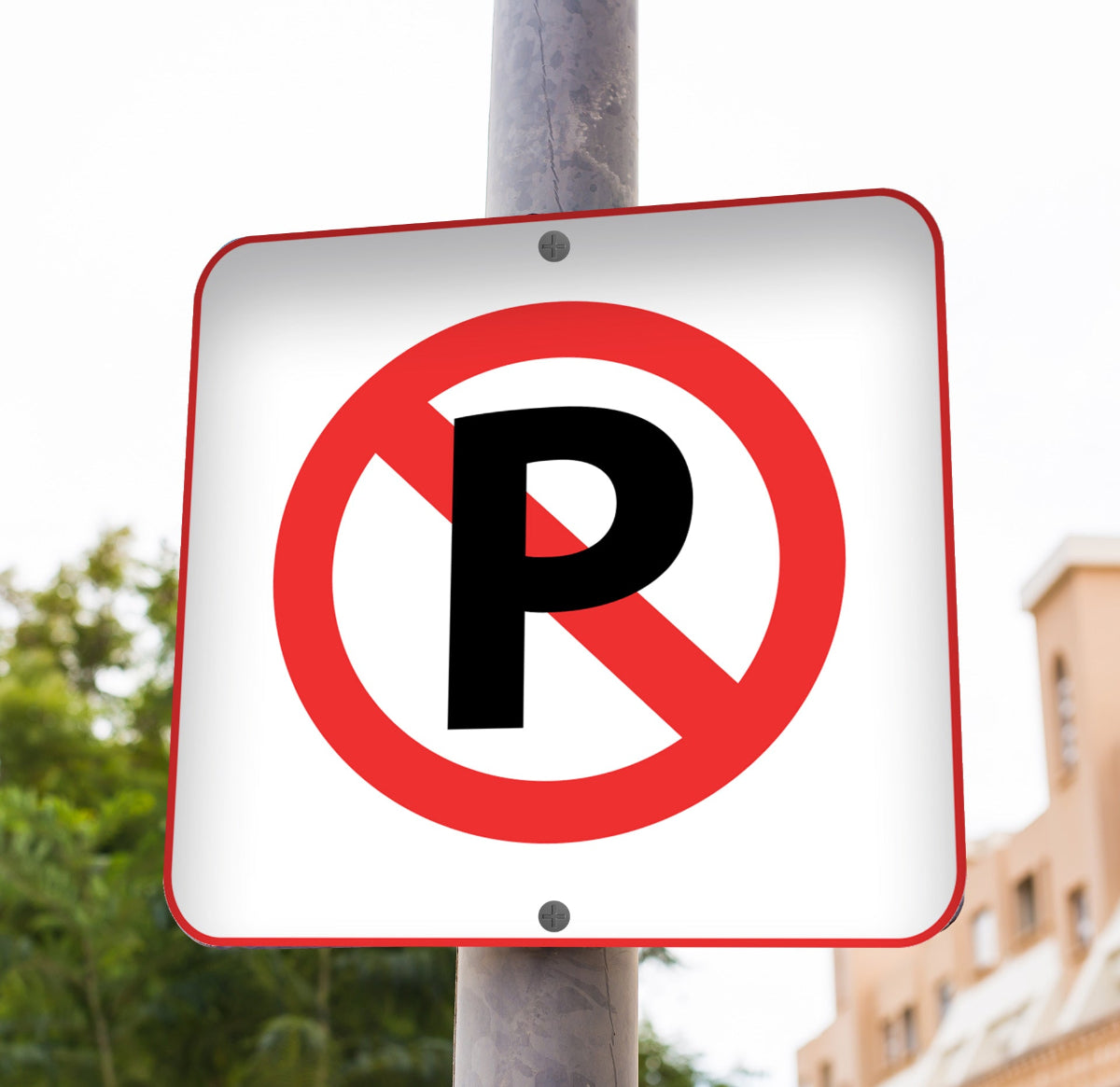 No Parking (Logo) - Sign 10 In. X 10 In.