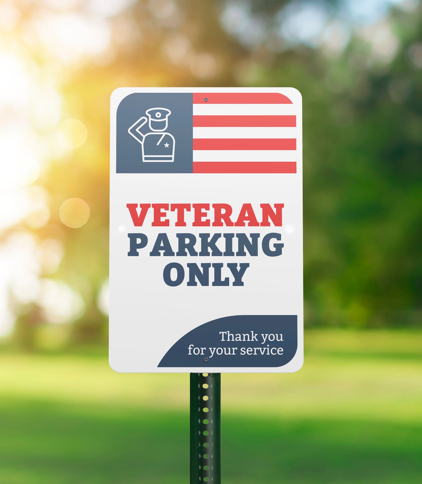 Veteran Parking Only - Parking Sign