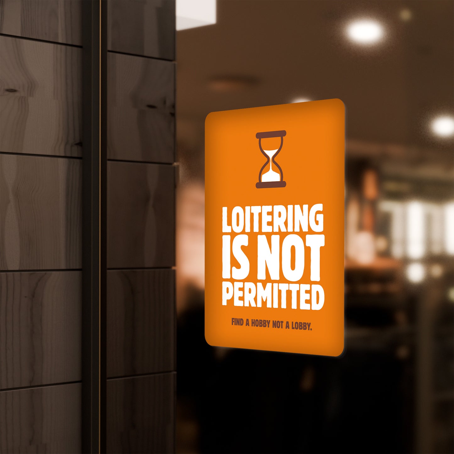 No Loitering- Decal or Sign - 8.5 in. x 11 in.