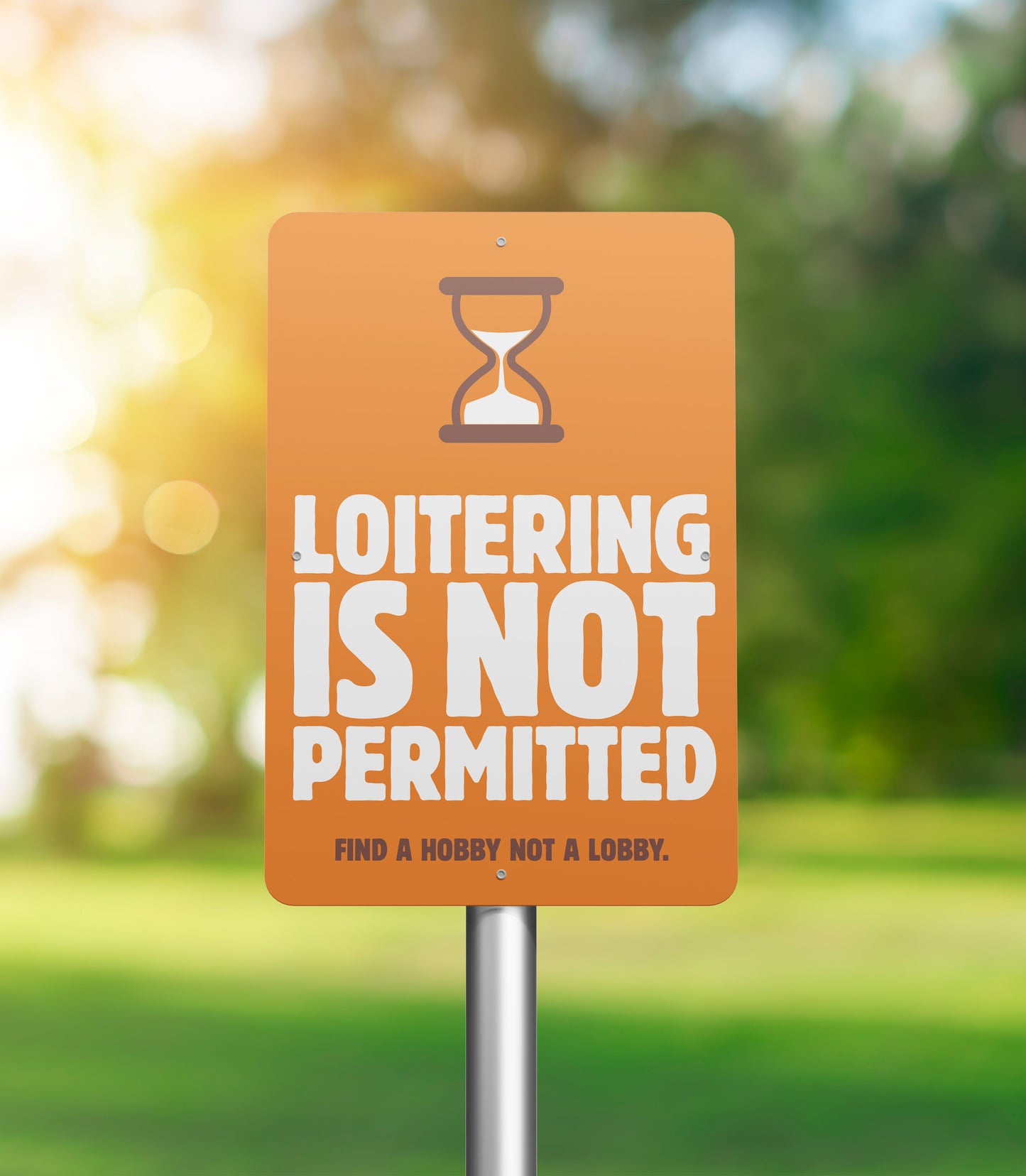 No Loitering- Decal or Sign - 8.5 in. x 11 in.