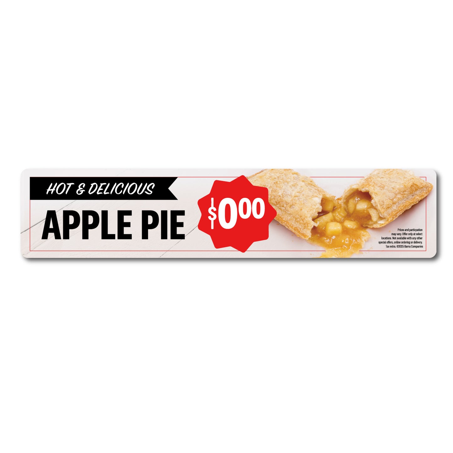 Apple Pie - $ - Lug On Snipeable - 28 in. x 6 in.