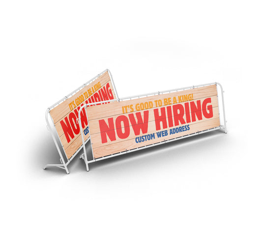 Now Hiring - Banner  -  10 Ft. X 3 Ft.