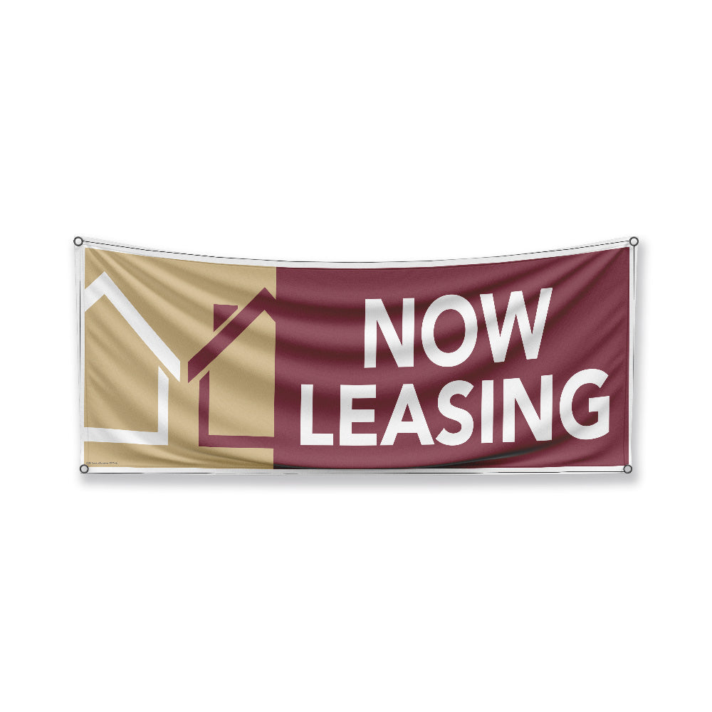 Now Leasing - Banner - 10 Ft. X 3 Ft.