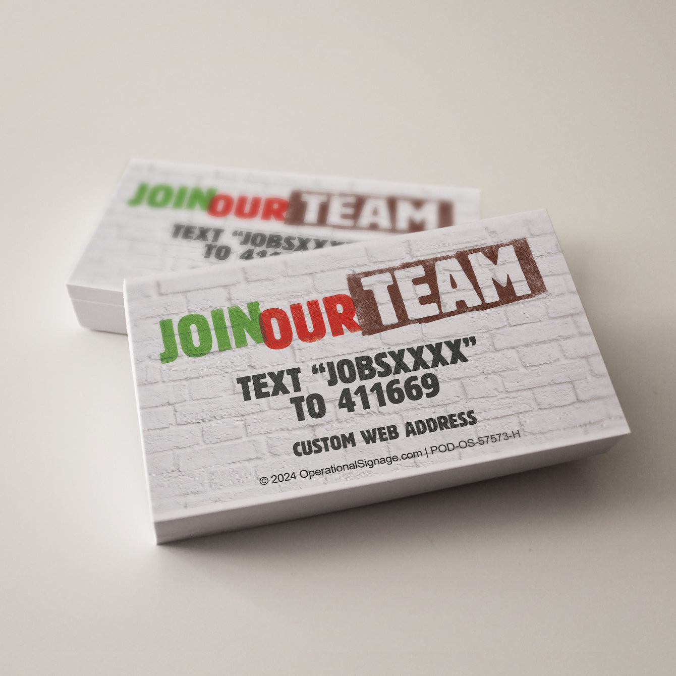 Join Our Team - Business Cards
