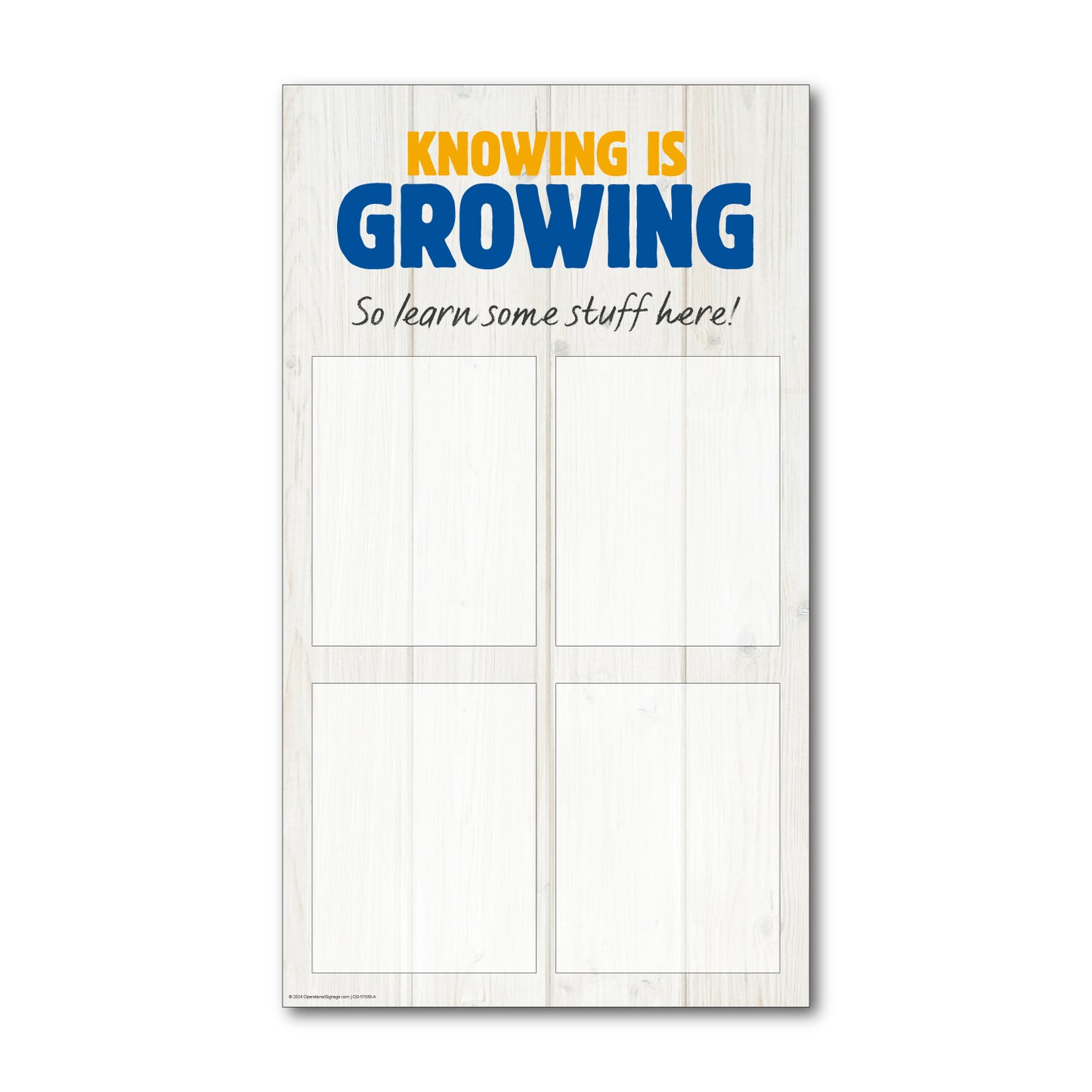 Vertical Crew Board w/ 4 Plastic Sleeves - 20 In. X 35 In.