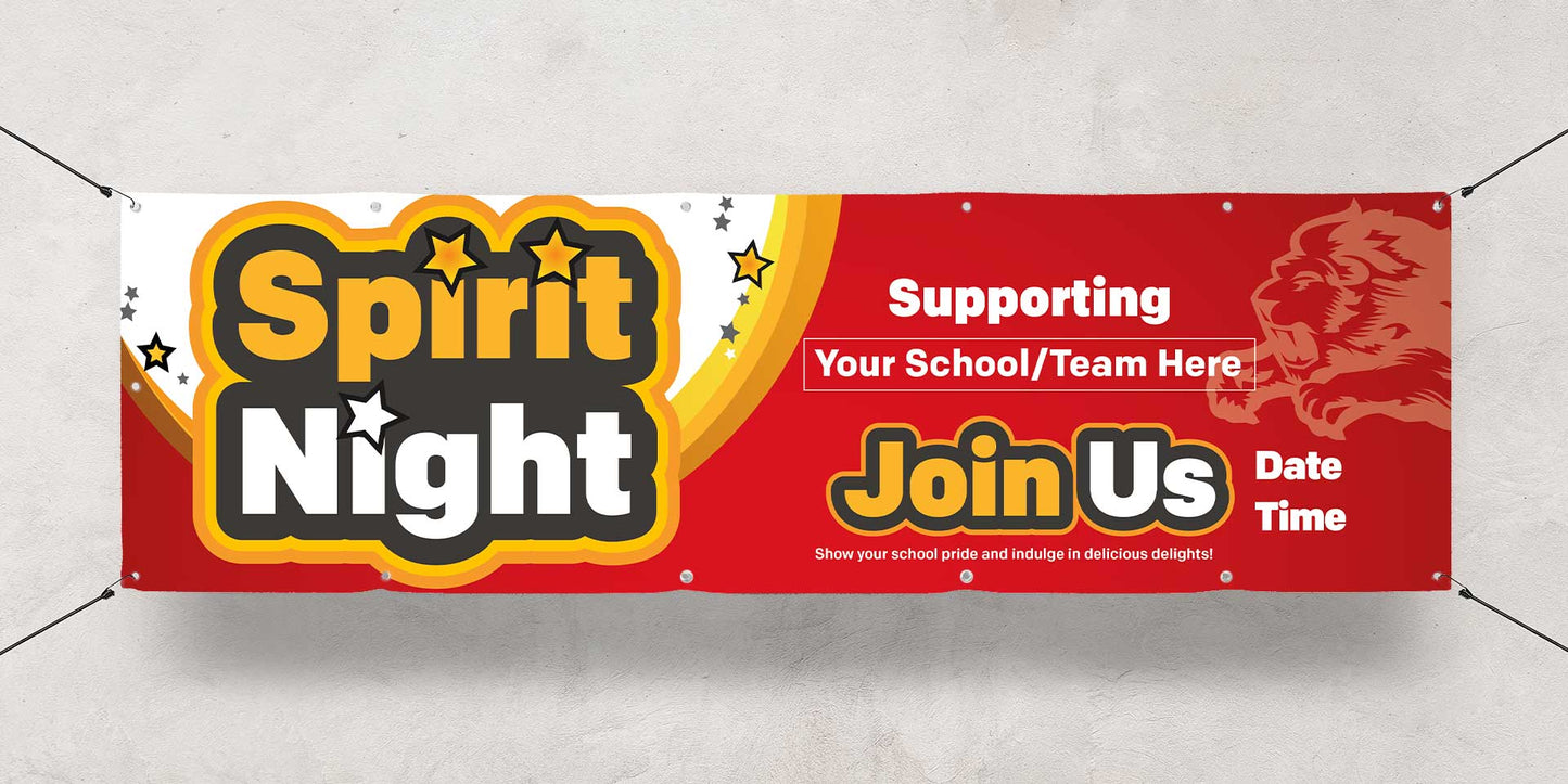 Spirit Night - Custom Banner 10 Ft. X 3 Ft.