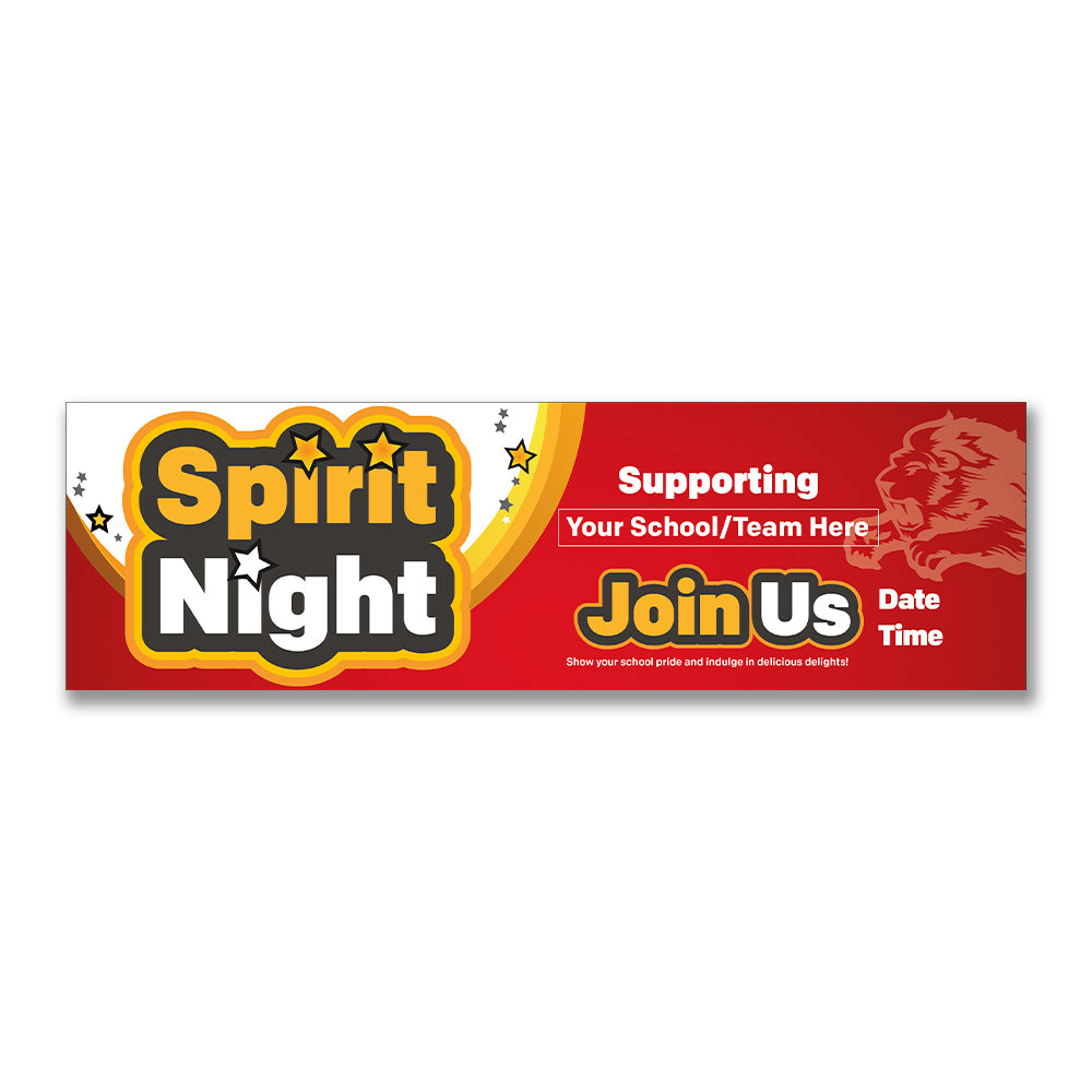 Spirit Night - Custom Banner 10 Ft. X 3 Ft.