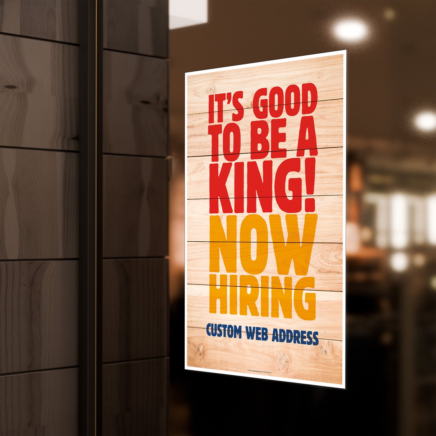 Now Hiring - Window Decal - 29 In. X 42 In.