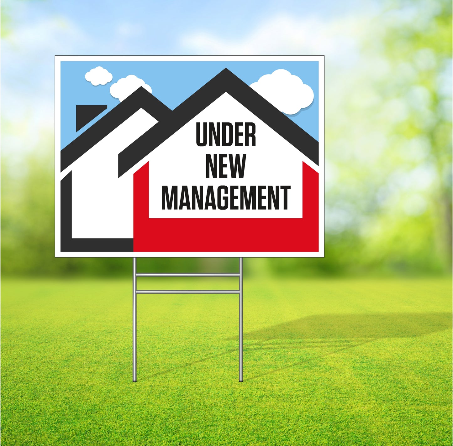 Under New Management - Lawn Sign - 18 In. X 24 In.