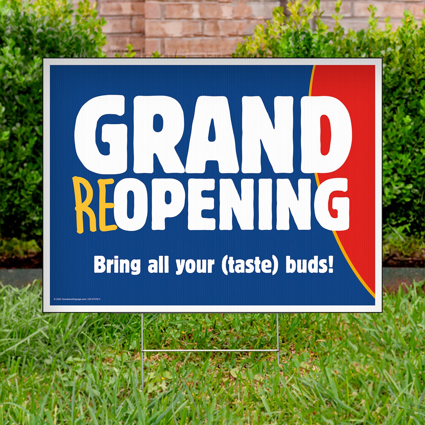 Grand Re-Opening - Lawn Sign - 24 In. X 18 In.