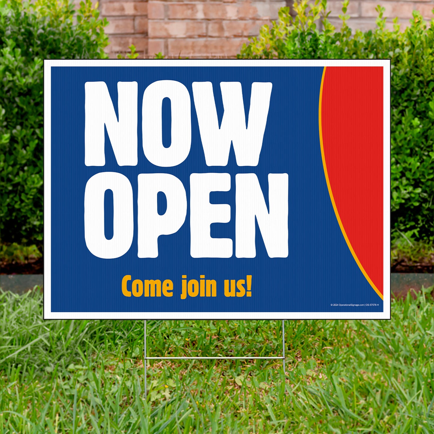 Now Open - Lawn Sign - 24 In. X 18 In.