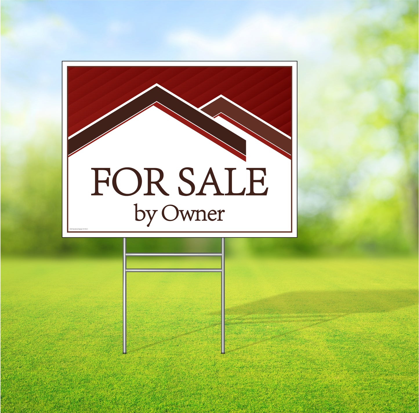For Sale by Owner - DS Lawn Sign - 24 In. X 18 In.
