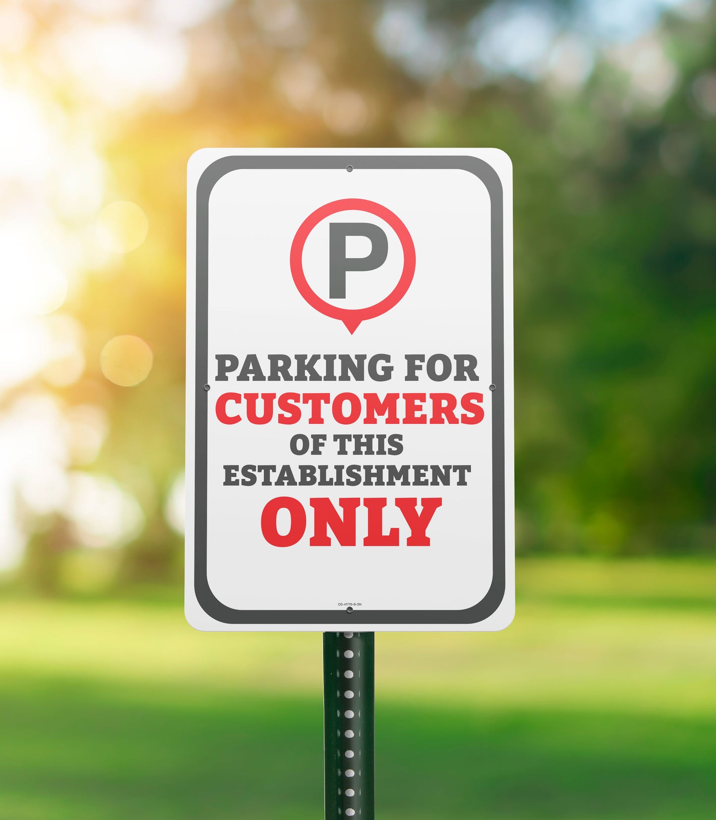 No Soliciting - Parking Sign - 12 In. X 18 In.