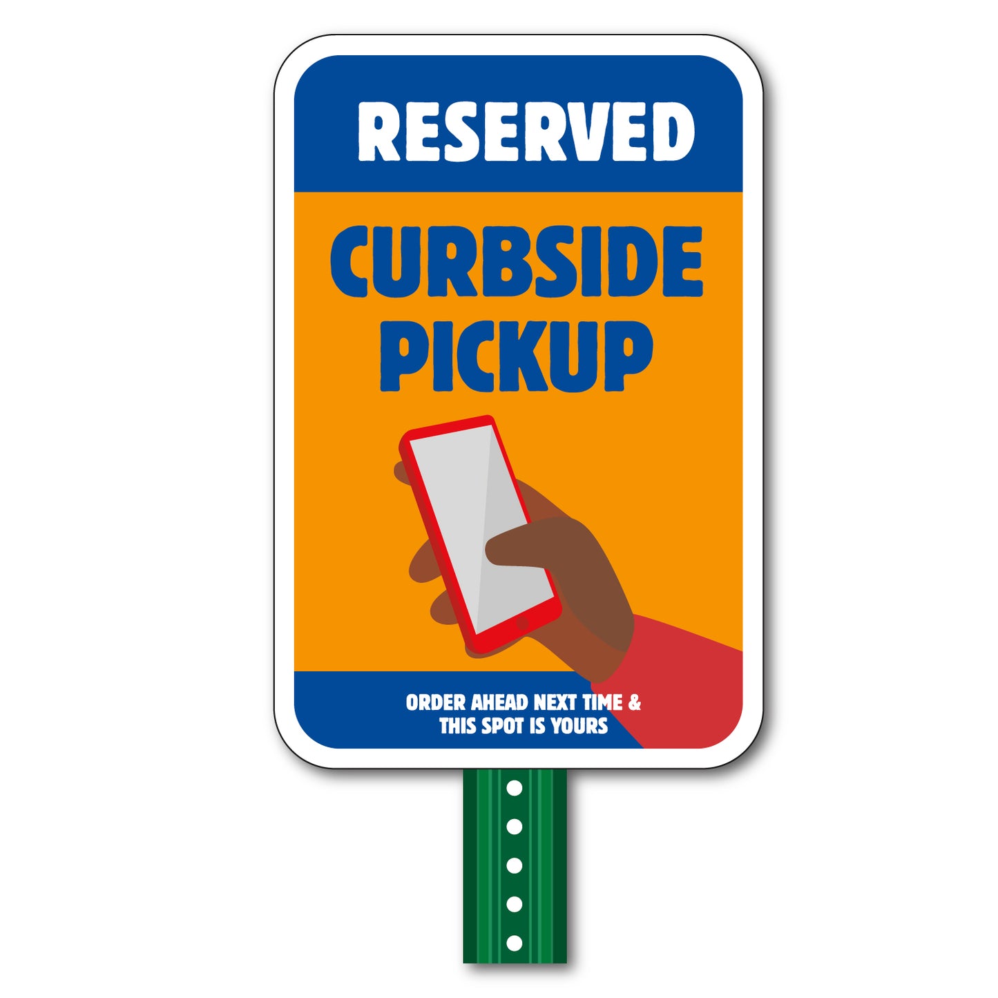 Reserved Curbside Pickup - 12 In. x 18 In.