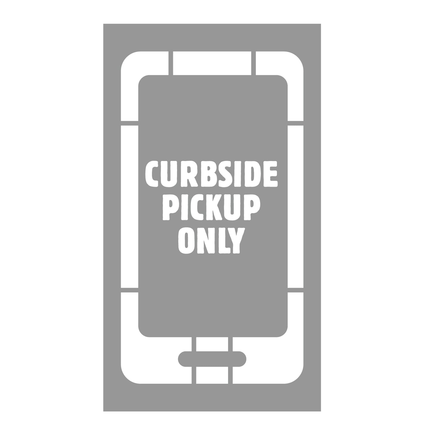 Curbside Pickup - Parking Space Stencil - 24 in x 42.75 in