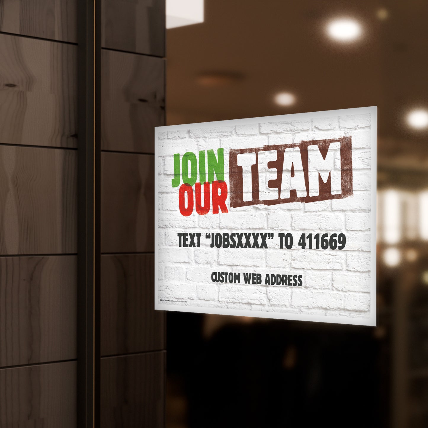Join Our Team - Pay Window Decal Pkg. of 2
