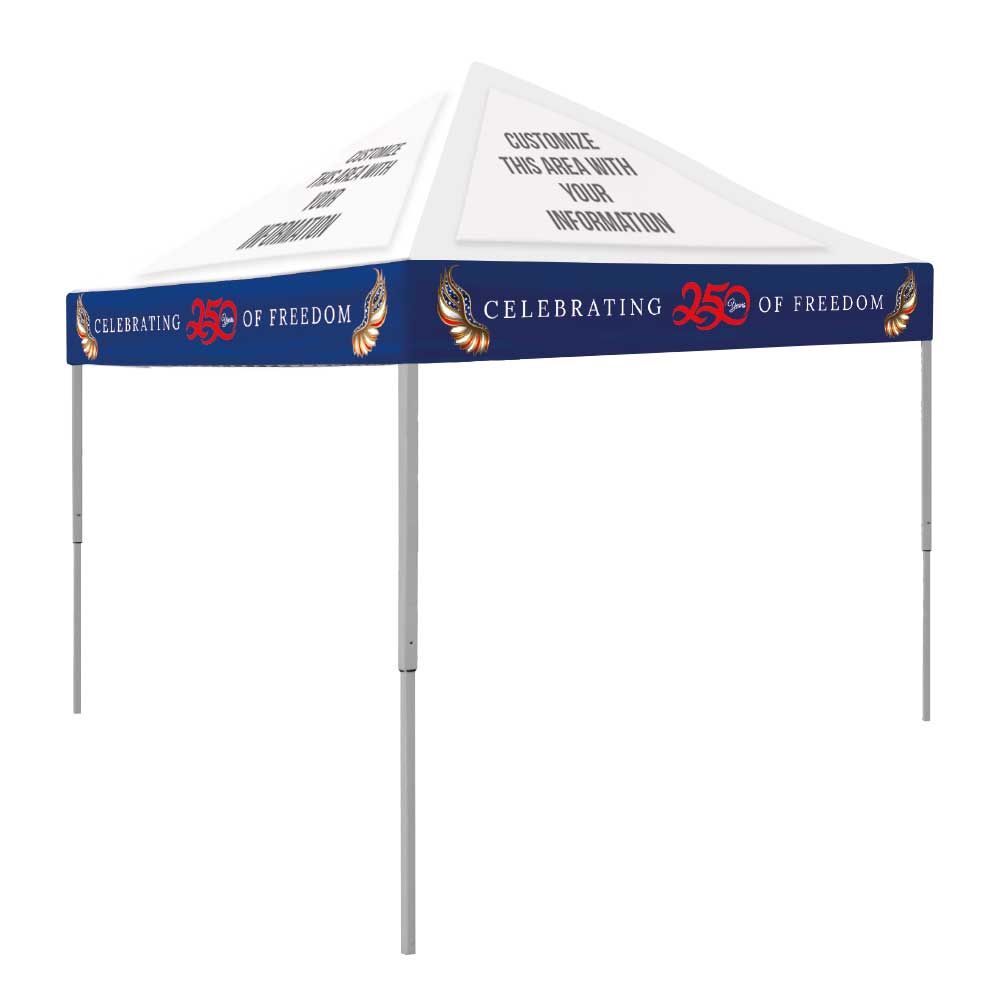Custom - Celebrating 250 Years of Freedom - Pop-Up Tent 10' x 10'