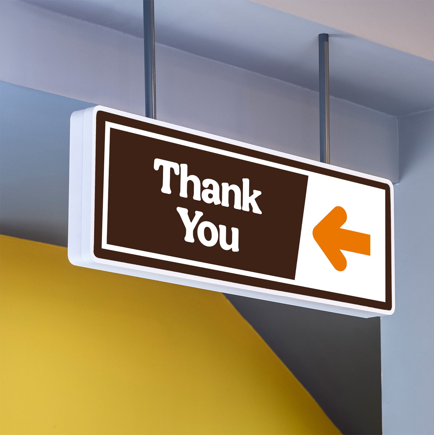 Thank You - Brown/Orange - Directional Sign