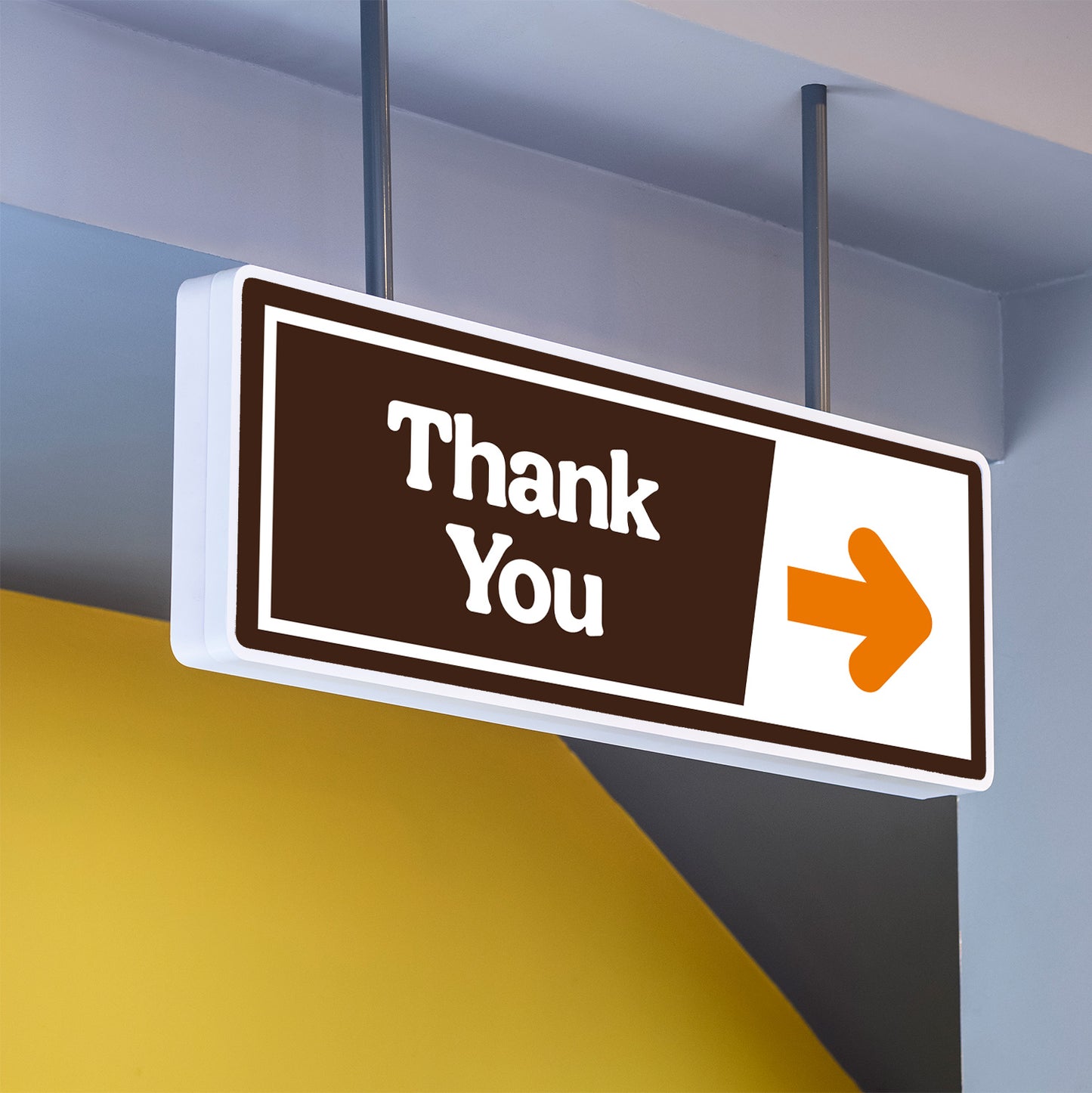 Thank You - Brown/Orange - Directional Sign