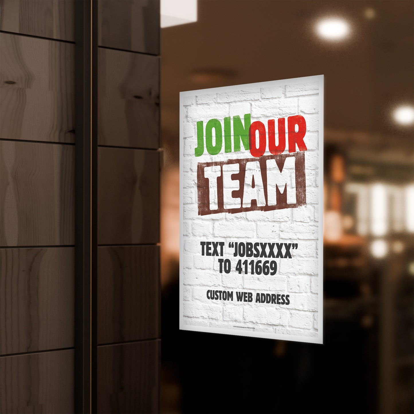 Join Our Team - Window Decal - 8.5 in. x 11 in.
