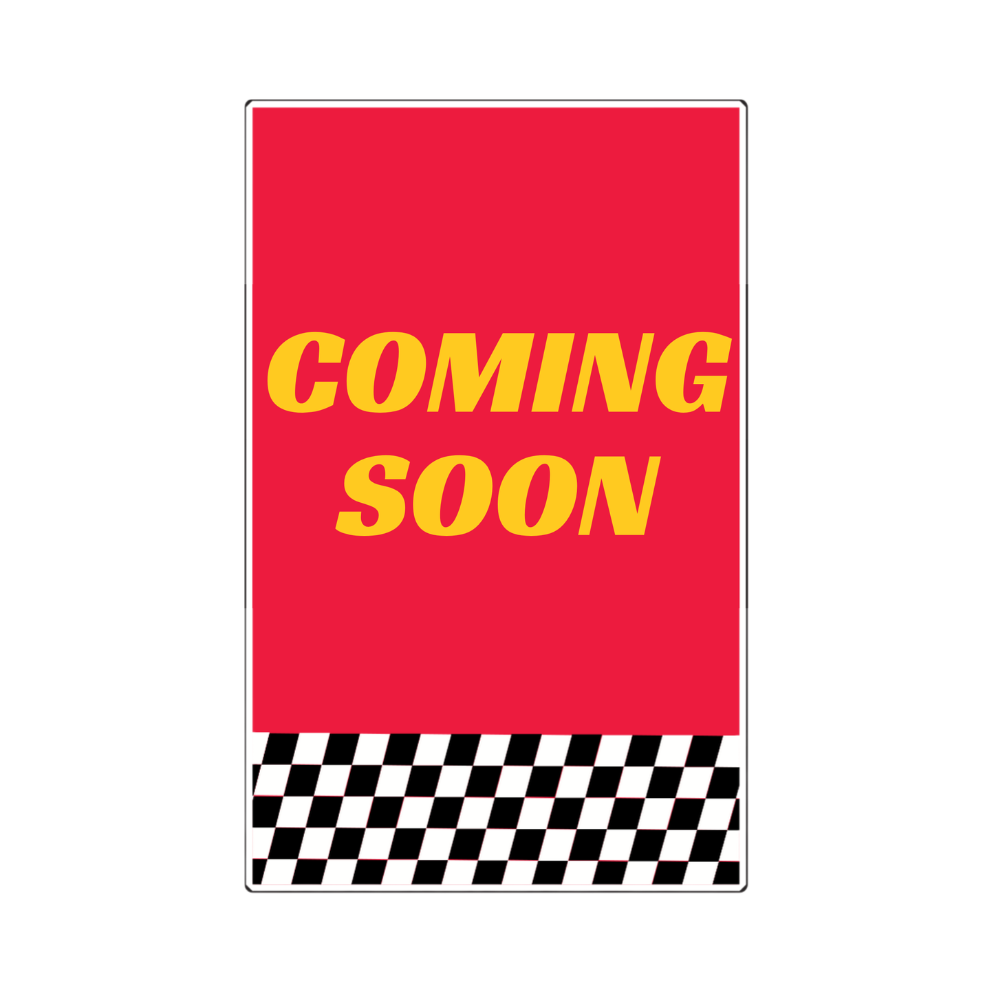 Coming Soon - Poster Red & Yellow - 29 in. x 42 in.