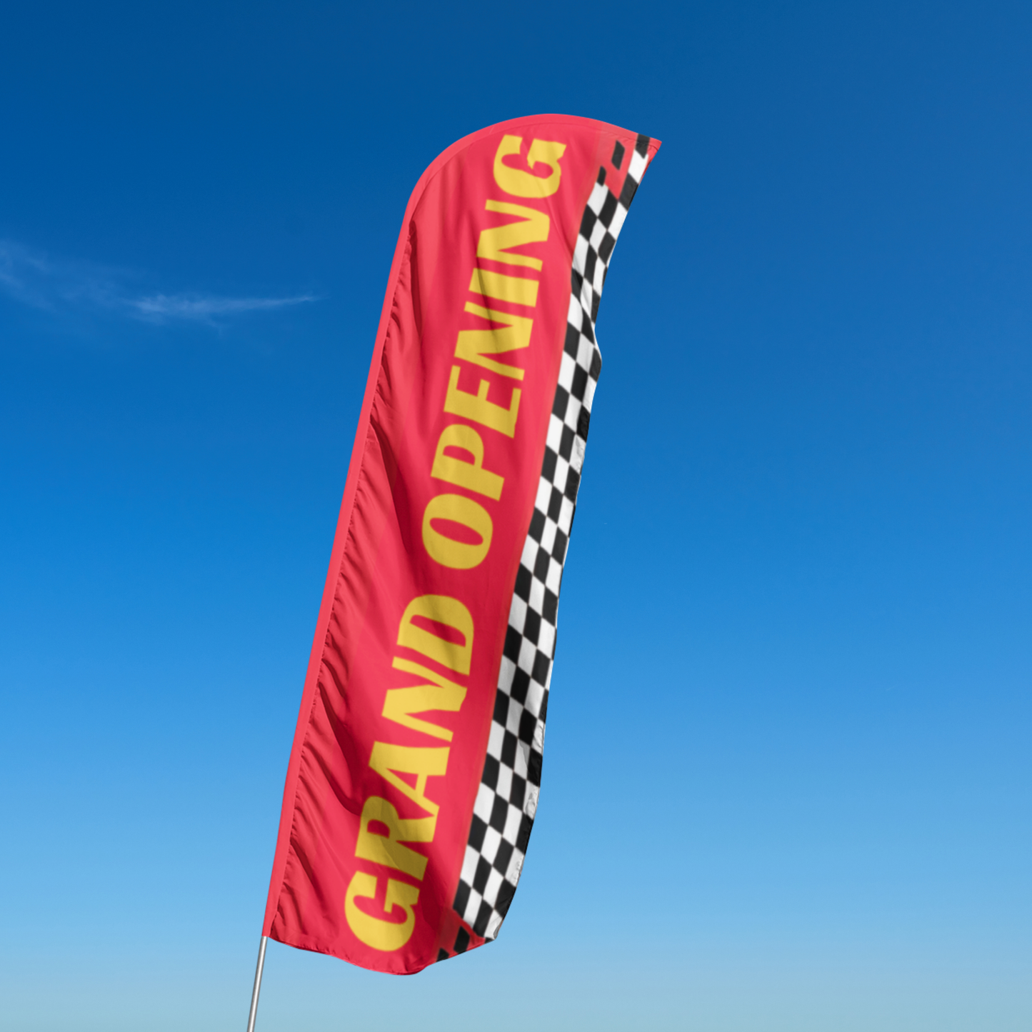 Grand Opening - Blade Flag Red & Yellow - 13 Ft.