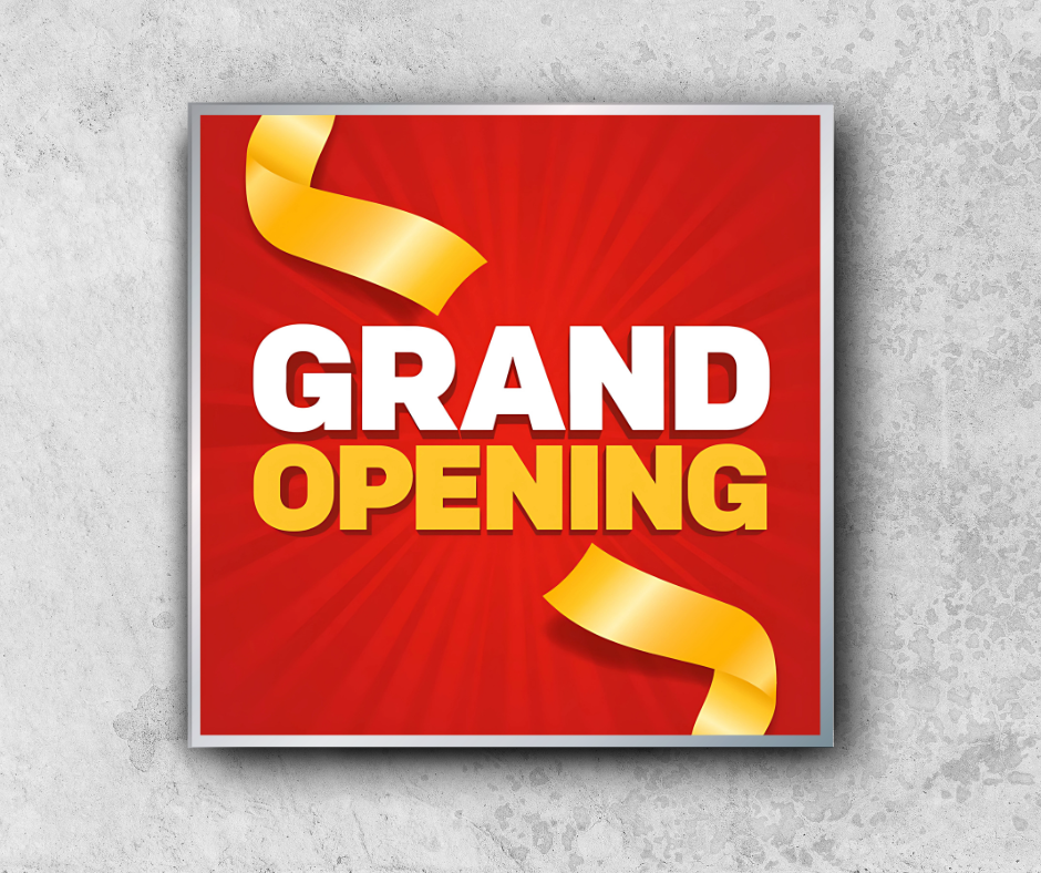 Grand Opening - Mini Billboard Insert - 4 Ft. X 4 Ft.