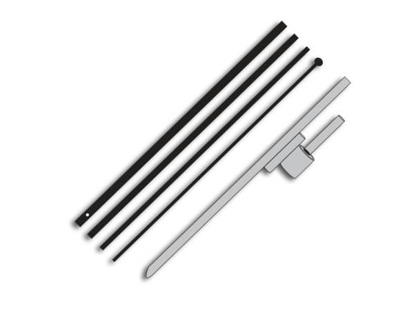 Now Hiring - Blade Flag w/Hardware - 13 FT.