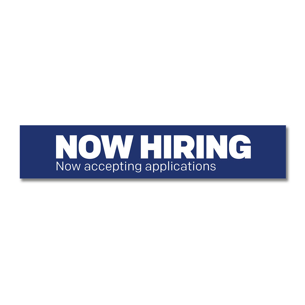 Now Hiring - Accepting Applications - Door Decal
