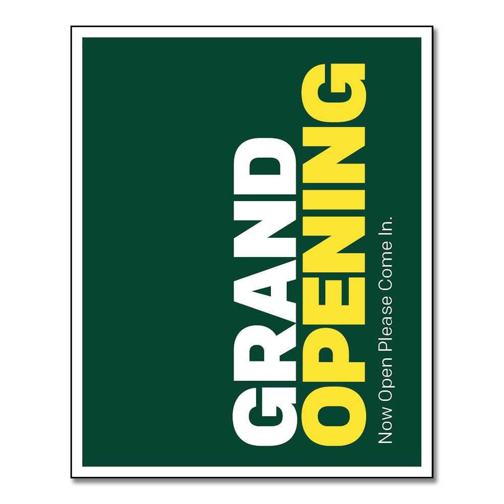 Grand Opening - Door Decal 8 In. X 10 In.