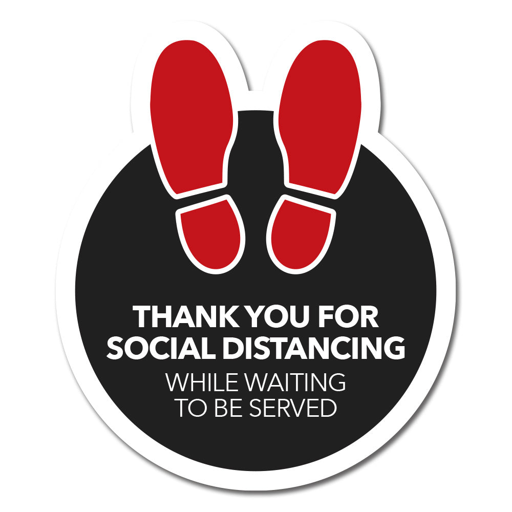 Social Distancing - Floor Decal - 18 In. X 24 In.