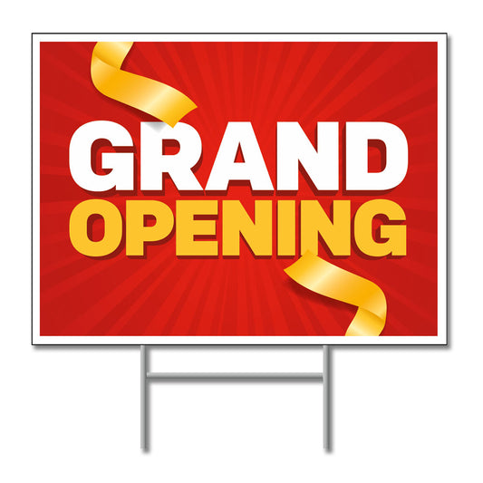 Grand Opening - Lawn Sign - 24 In. X 18 In.