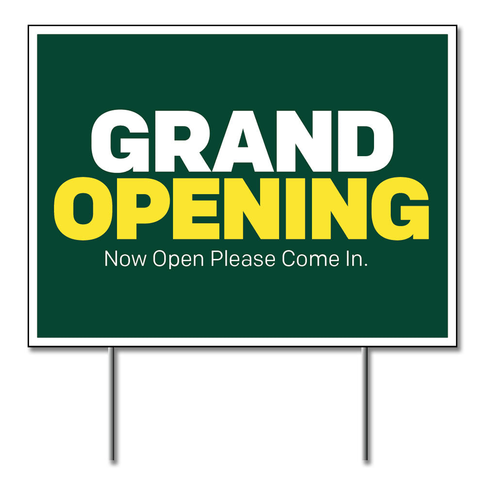 Grand Opening - Lawn Sign - 24 In. X 18 In.
