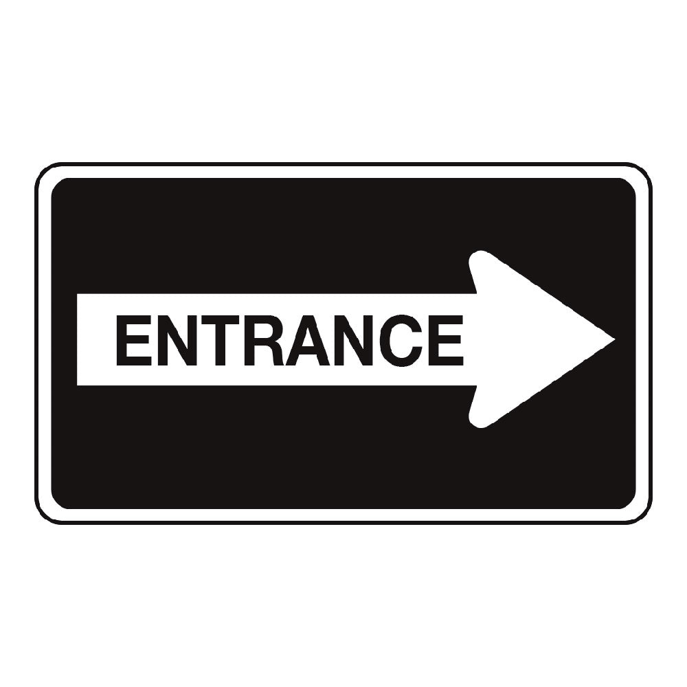 thumbnail image 2 of Custom Customer Entrance Sign With Directional Arrow – Indoor/Outdoor Use 2 of 6