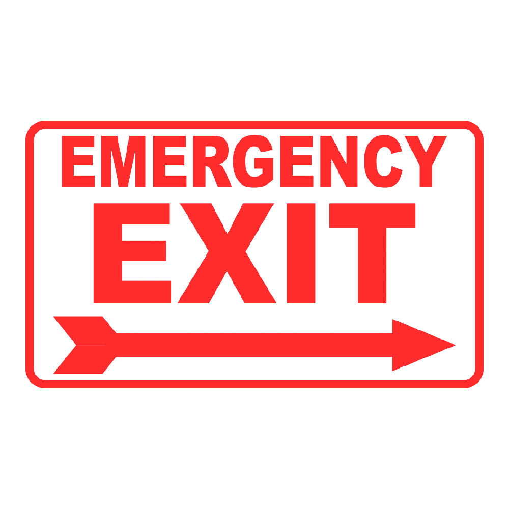 Emergency Exit - Sign - 20 In. X 12 In.