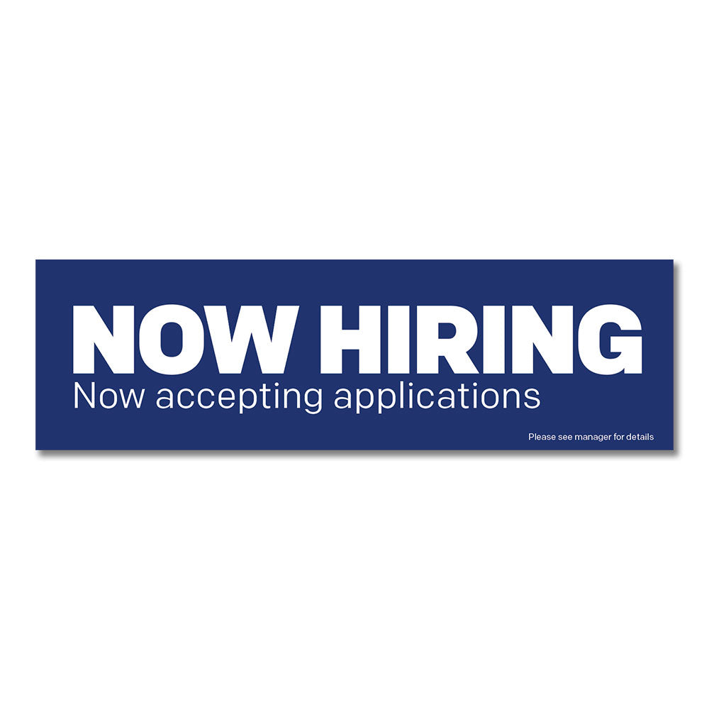 Now Hiring - Banner 10 Ft. X 3 Ft.