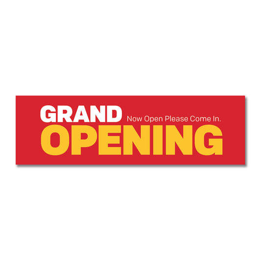 Grand Opening - Banner - 10 Ft. X 3 Ft.