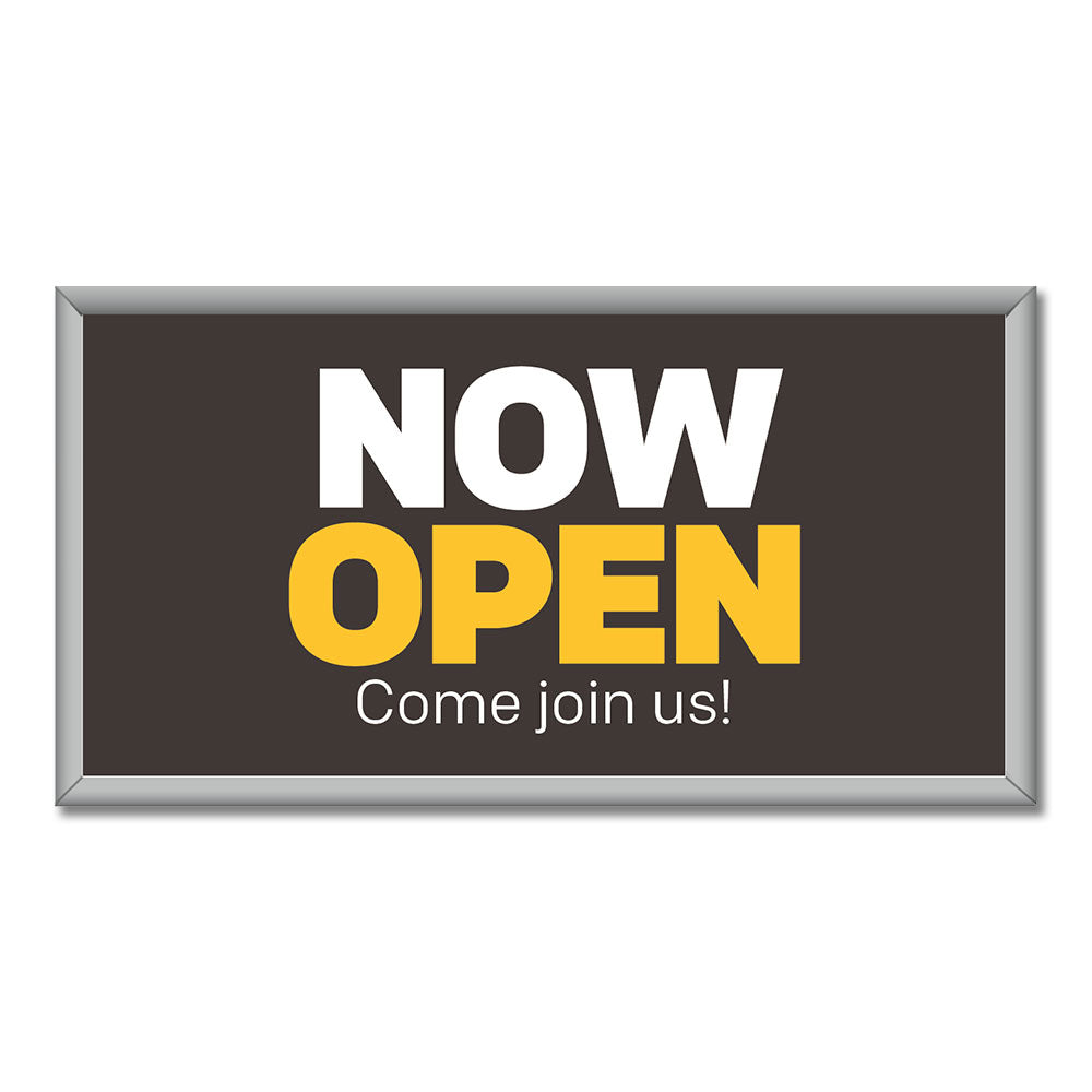 Now Open - Mini Billboard Insert - 8 Ft. X 4 Ft.