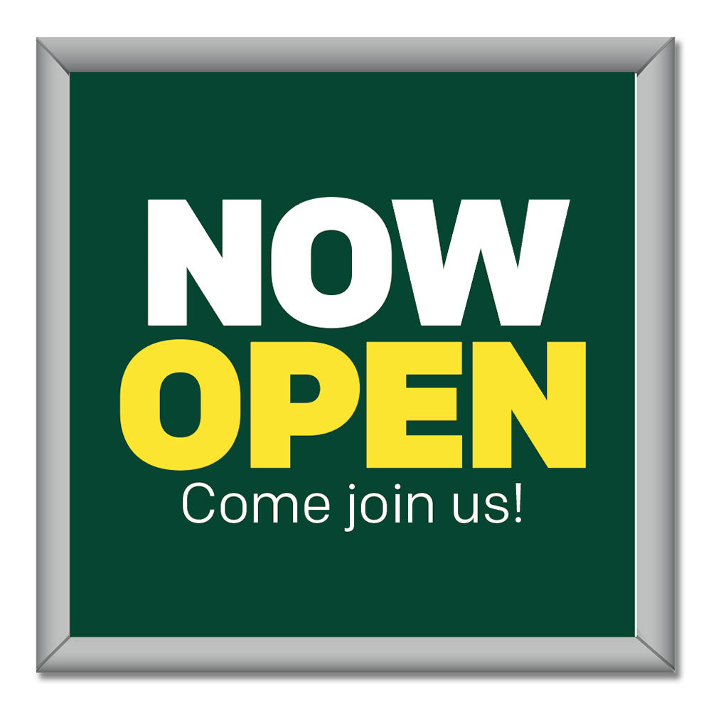 Now Open - Mini Billboard Insert - 4 Ft. X 4 Ft.