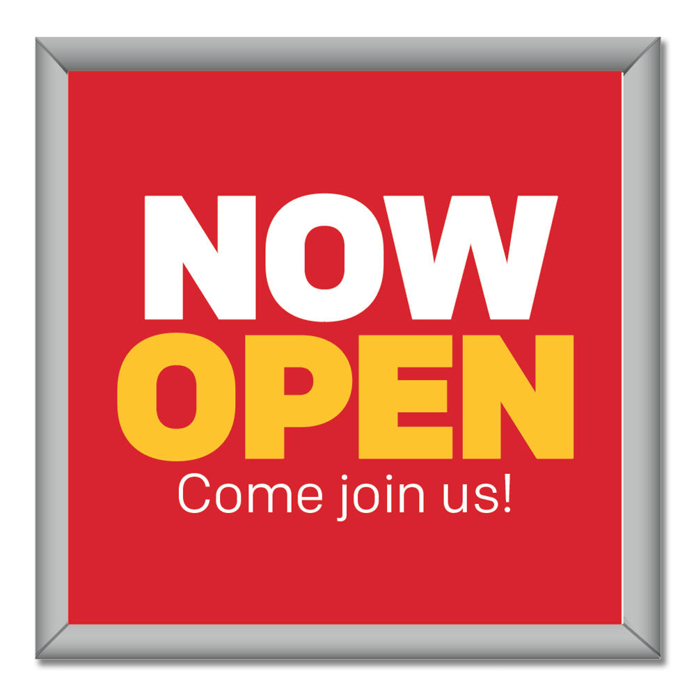 Now Open - Mini Billboard Insert - 4 Ft. X 4 Ft.